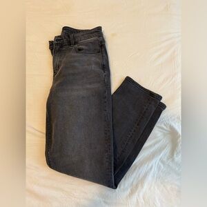American Eagle Black Charcoal Mom Jeans